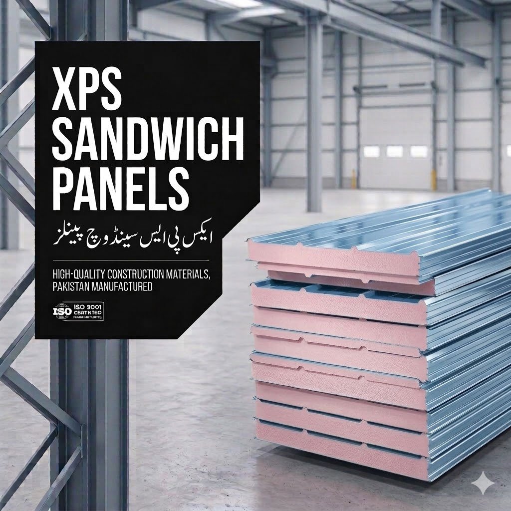 XPS insulated sandwich panel for roof and wall construction in Pakistan